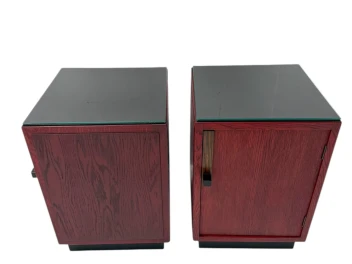 Two Art Deco Modernist Nightstands by A.H. Jansen for L.O.V. Oosterbeek, 1920s